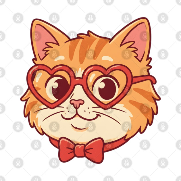 Valentine Cat by Creatifly Graphic Tees