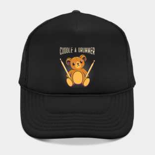 Cute Drummer Bear Drum Set Drumming Hat