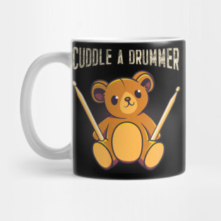 Cute Drummer Bear Drum Set Drumming Mug