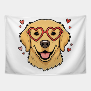 Valentine Dog Tapestry