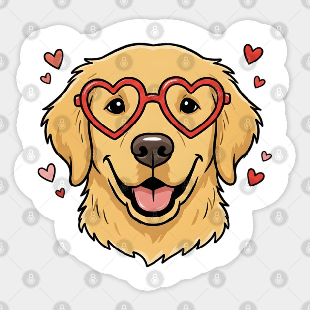 Valentine Dog Sticker by Creatifly Graphic Tees