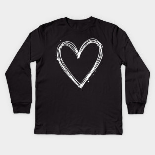 Valentines Heart Kids Long Sleeve T-Shirt