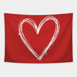 Valentines Heart Tapestry