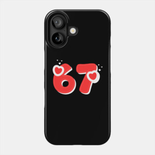 67 Valentines Hearts Phone Case