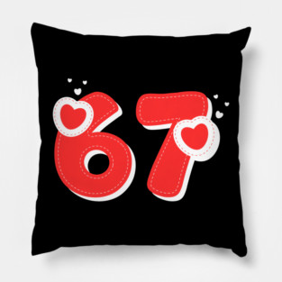 67 Valentines Hearts Pillow
