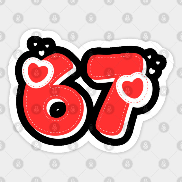 67 Valentines Hearts Sticker by Creatifly Graphic Tees