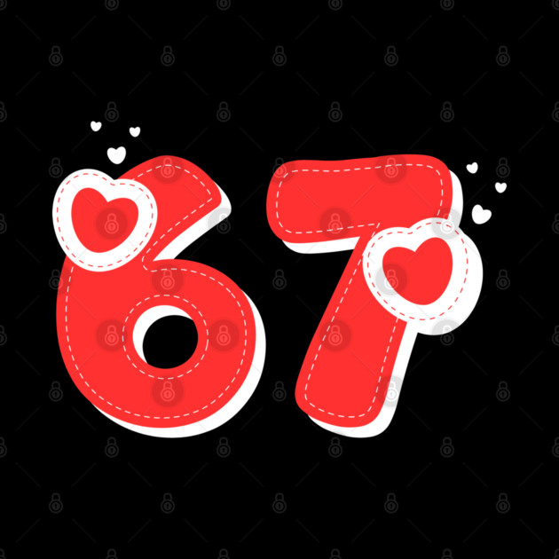 67 Valentines Hearts by Creatifly Graphic Tees