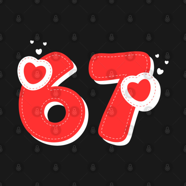 67 Valentines Hearts by Creatifly Graphic Tees