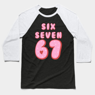 Six Seven 67 Heart Valentine's Day Baseball T-Shirt
