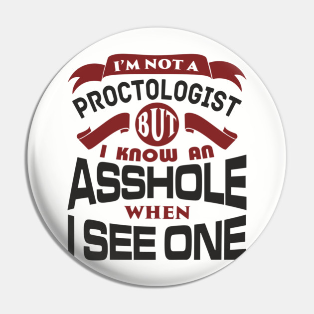 I Know an Asshole When I See One No Filter Attitude Pin by Anticorporati