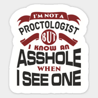 I Know an Asshole When I See One No Filter Attitude Magnet