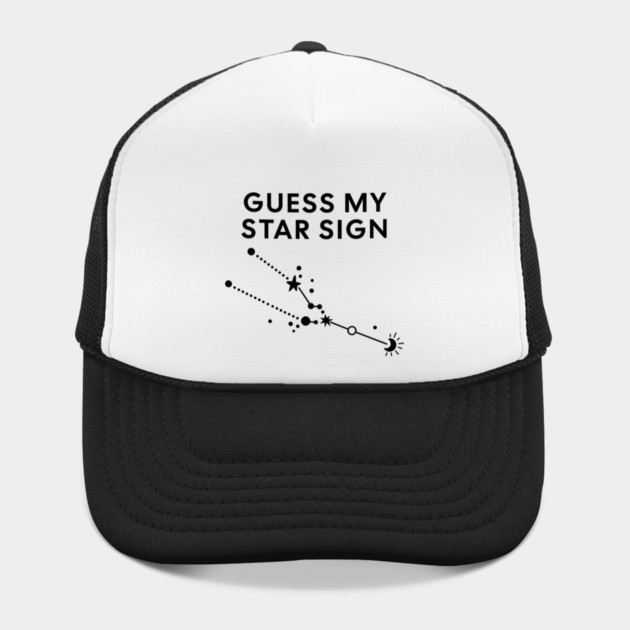 Guess My Star Sign – Taurus Zodiac, Astrology Constellation - Black Print by Designed By Marty