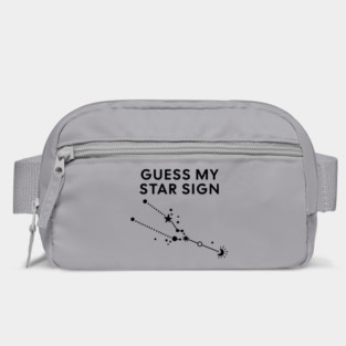 Guess My Star Sign – Taurus Zodiac, Astrology Constellation - Black Print Bag