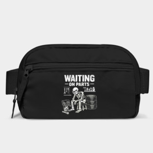 Funny Skeleton Mechanic Waiting On Parts Auto Technician Bag