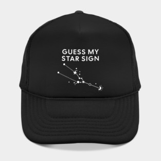 Guess My Star Sign – Taurus Zodiac, Astrology Constellation - White Print Hat