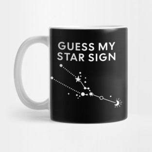 Guess My Star Sign – Taurus Zodiac, Astrology Constellation - White Print Mug