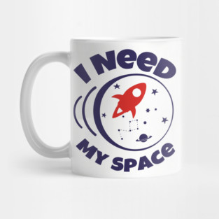 I Need My Space Antisocial Nerd Humor Mug