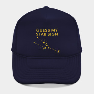 Guess My Star Sign – Taurus Zodiac, Astrology Constellation - Classic Gold Print Hat