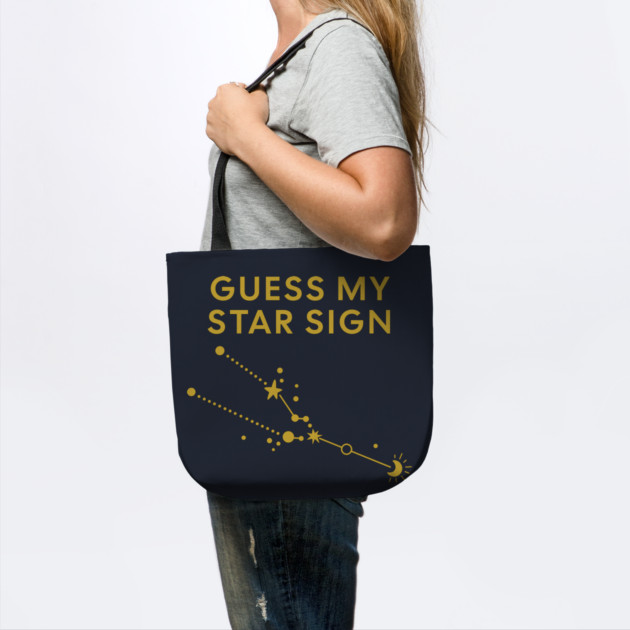 Guess My Star Sign – Taurus Zodiac, Astrology Constellation - Classic Gold Print by Designed By Marty