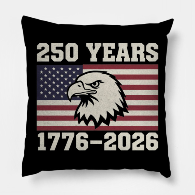 Vintage United States 250 Year Quarter Millennium Anniversary America Pillow by shirtlux