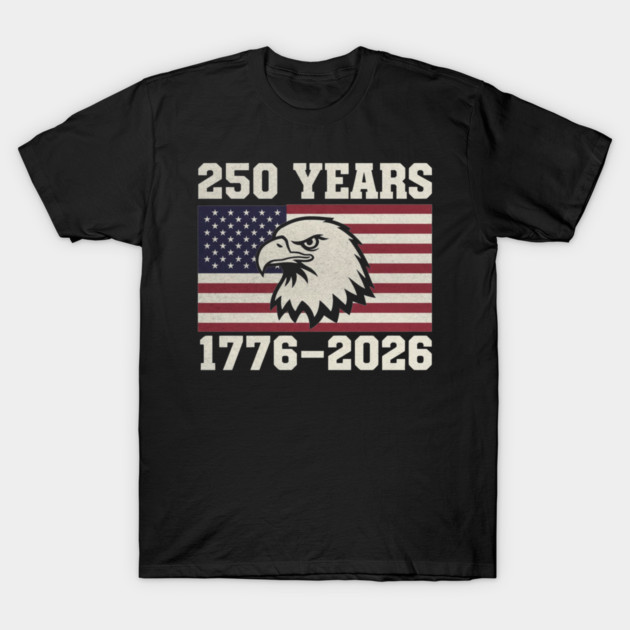 Vintage United States 250 Year Quarter Millennium Anniversary America T-Shirt by shirtlux