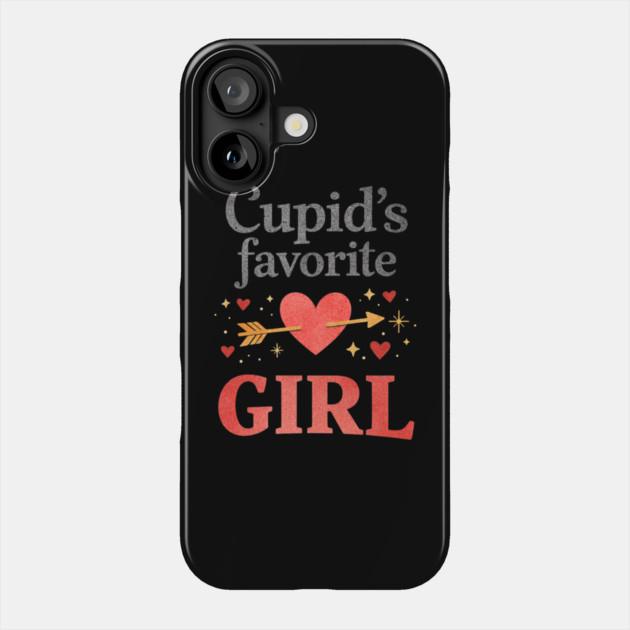 Cute Cupid Favorite Girl Valentine Funny Romantic Heart Theme Phone Case by shirtlux