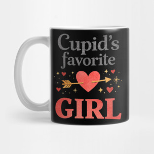Cute Cupid Favorite Girl Valentine Funny Romantic Heart Theme Mug