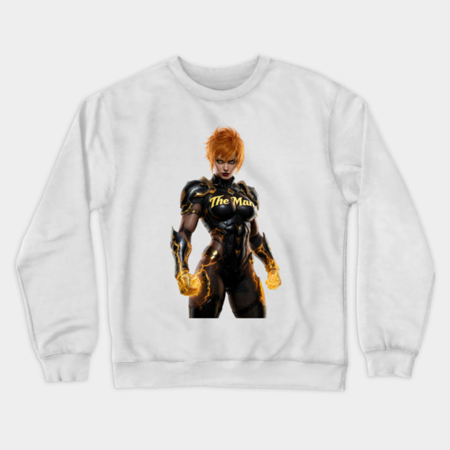“Queen of the Ring” Crewneck Sweatshirt by Muhammad Naveed Khan