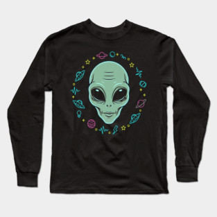 alien head Long Sleeve T-Shirt