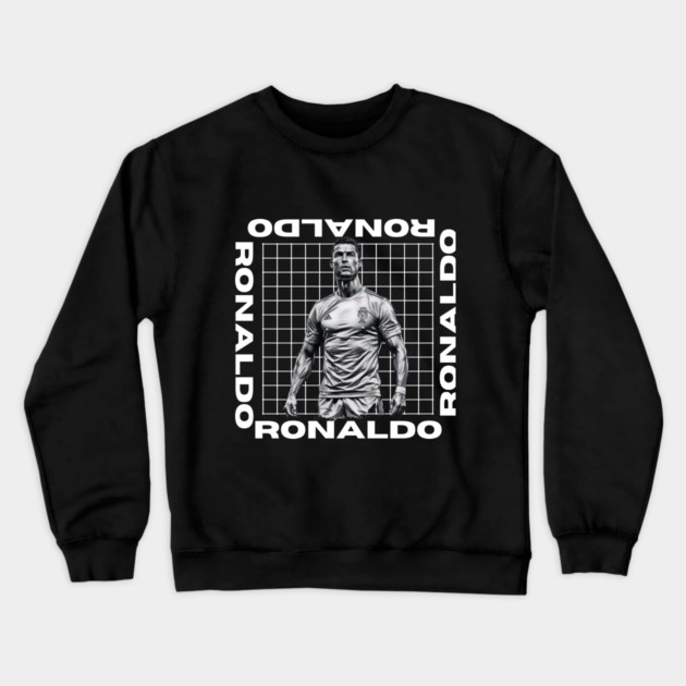 "Ronaldo: The Goal Machine" Crewneck Sweatshirt by Muhammad Naveed Khan