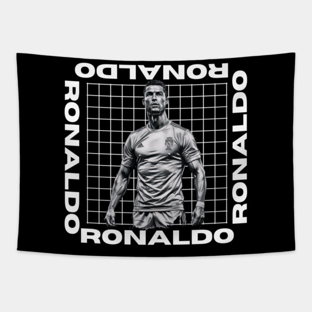 "Ronaldo: The Goal Machine" Tapestry by Muhammad Naveed Khan