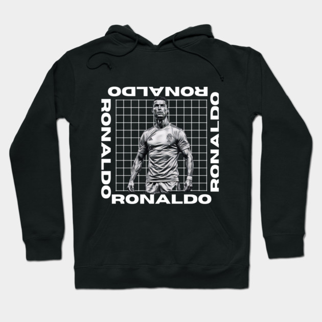 "Ronaldo: The Goal Machine" Hoodie by Muhammad Naveed Khan