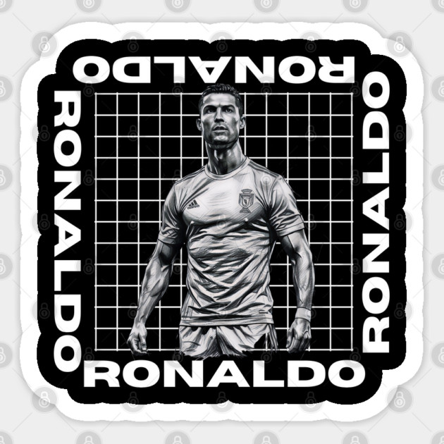 "Ronaldo: The Goal Machine" Sticker by Muhammad Naveed Khan