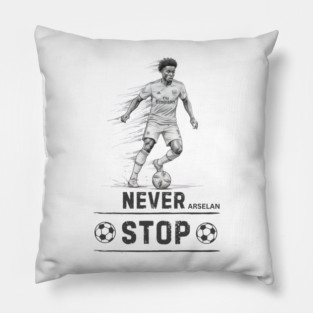 Arsenal: Never Stop" Pillow