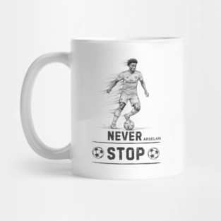 Arsenal: Never Stop" Mug