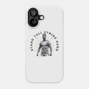 "Cristiano Ronaldo: Stand Tall, Strike Hard" Phone Case