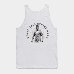 "Cristiano Ronaldo: Stand Tall, Strike Hard" Tank Top