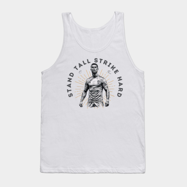 "Cristiano Ronaldo: Stand Tall, Strike Hard" Tank Top by Muhammad Naveed Khan