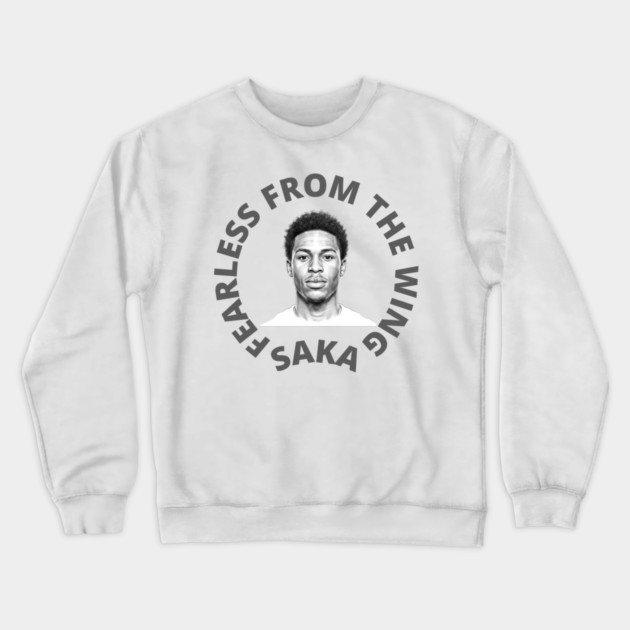 Saka: Fearless on the Wing" Crewneck Sweatshirt by Muhammad Naveed Khan