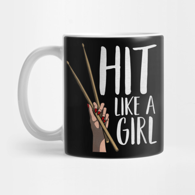 Cute Percussion Instrument Drumstick Hand Funny Hit Like A Girl by yangho