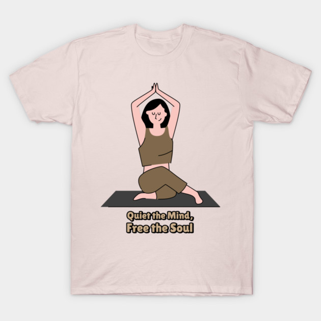 Quiet the Mind, Free the Soul Meditation and Mindfulness T-Shirt by Lamount Tees
