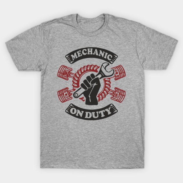 Mechanic On Duty Garage Life Car Repair T-Shirt by Anticorporati