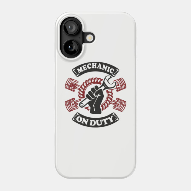 Mechanic On Duty Garage Life Car Repair Phone Case by Anticorporati