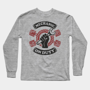 Mechanic On Duty Garage Life Car Repair Long Sleeve T-Shirt