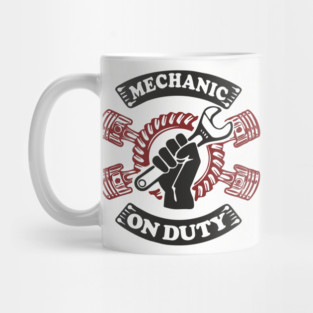 Mechanic On Duty Garage Life Car Repair Mug