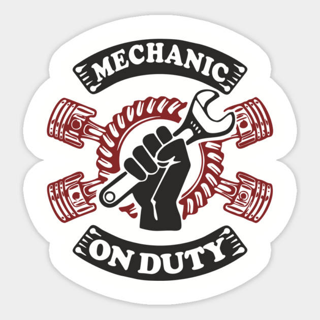 Mechanic On Duty Garage Life Car Repair Magnet by Anticorporati