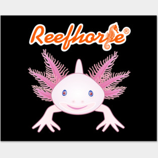 Axolotl Face Posters and Art