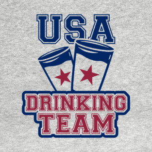 USA Drinking Team Booze Bro Humor T-Shirt