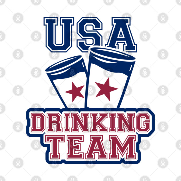 USA Drinking Team Booze Bro Humor by Anticorporati