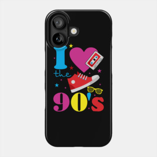 I Love The 90s Nostalgia Retro Pop Culture Phone Case